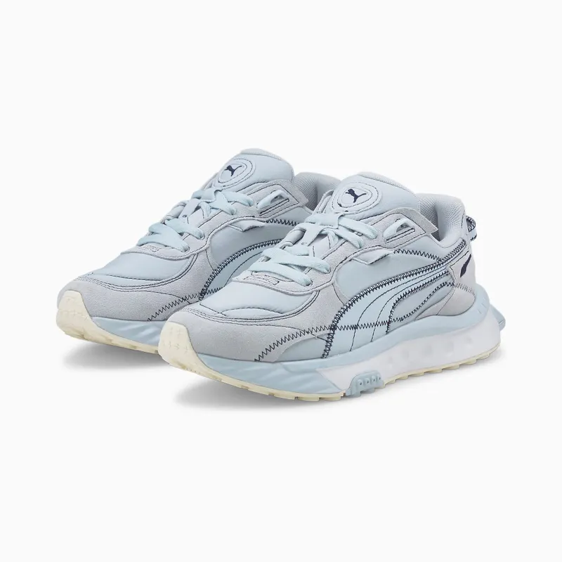 Women’s PUMA Wild Rider Embroidered Arctic Ice/White (383698-04)