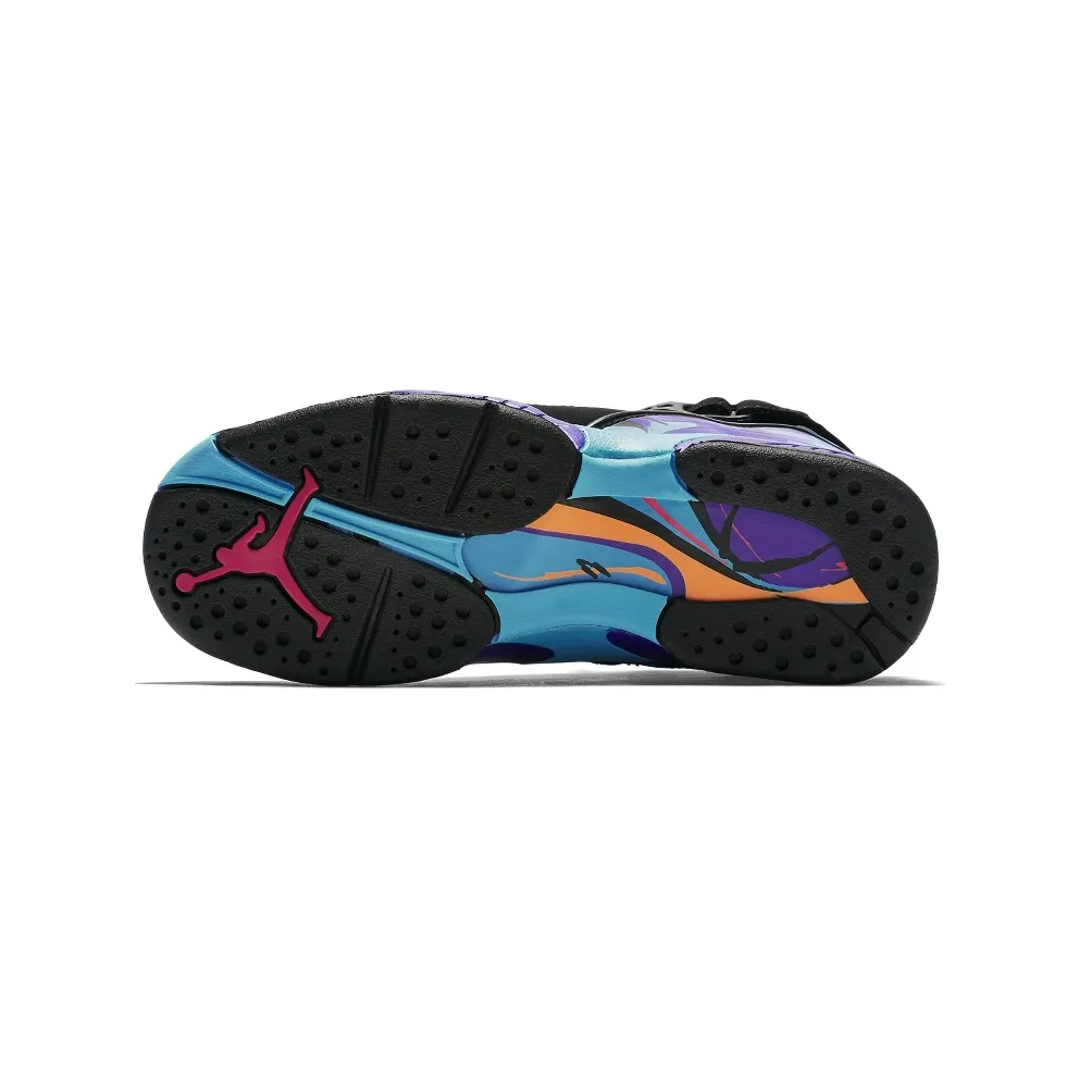 Jordan 8 Retro Aqua 2015 (GS) Black/Bright Concord-Aqua Tone (305368-025)