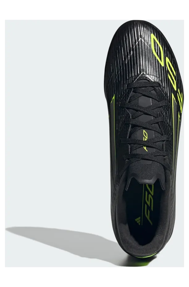 adidas F50 League Turf Core Black Iron Metallic Lucid Lemon (JH7725)