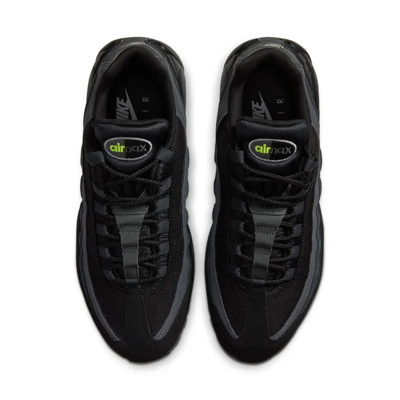 Nike Air Max 95 Retro Logo Black Grey Volt Black/Wolf Grey-Cool Grey-Volt (CV1635-002)
