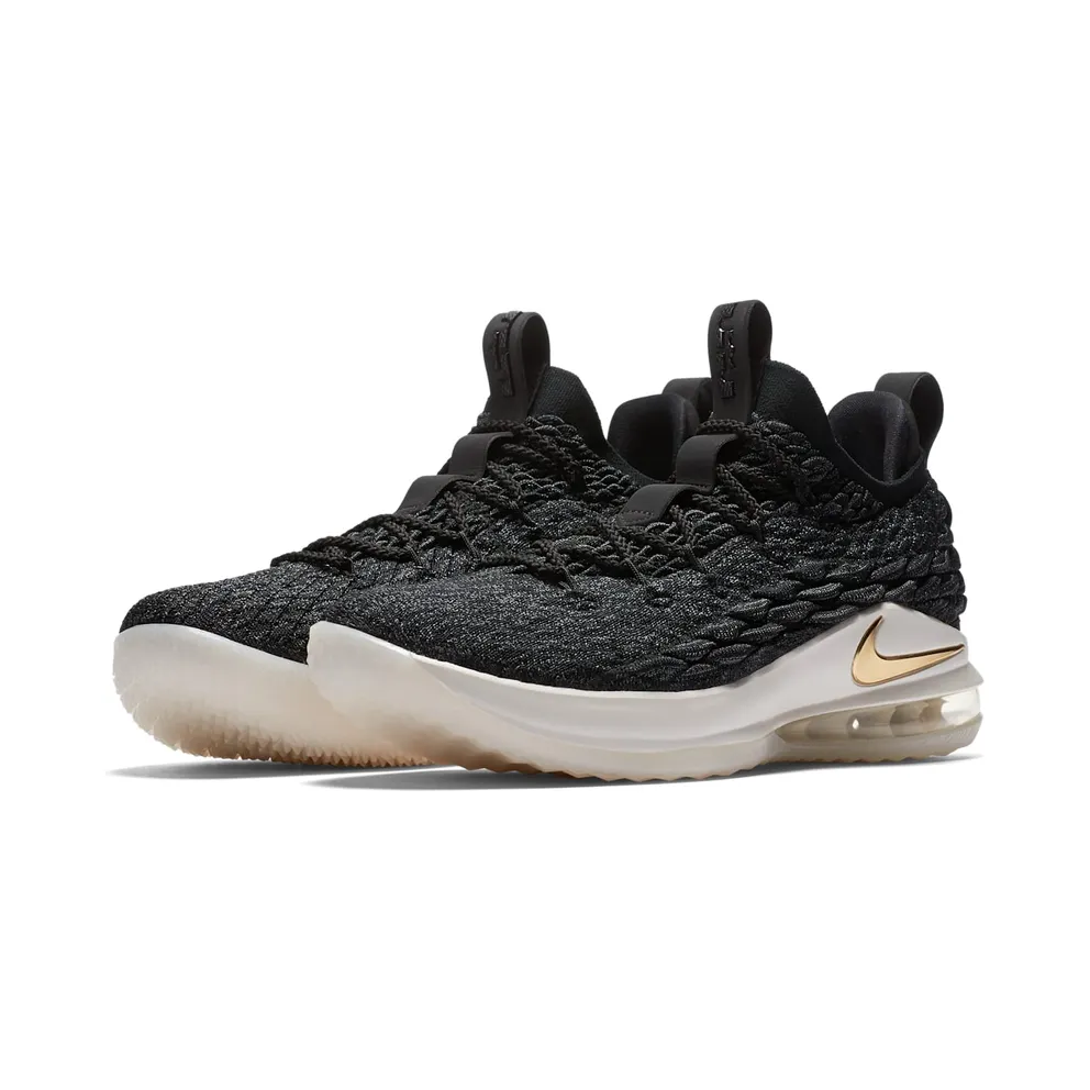 Nike LeBron 15 Low Black Gold Black/Metallic Gold-Phantom (AO1755-001)
