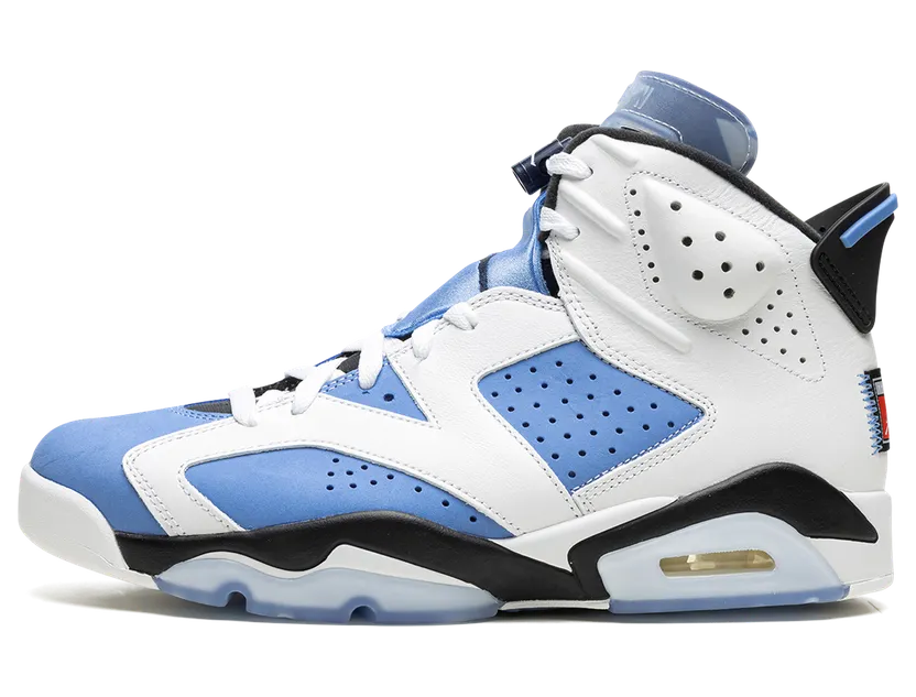 Air Jordan 6 Retro UNC White (GS) (384665-410)