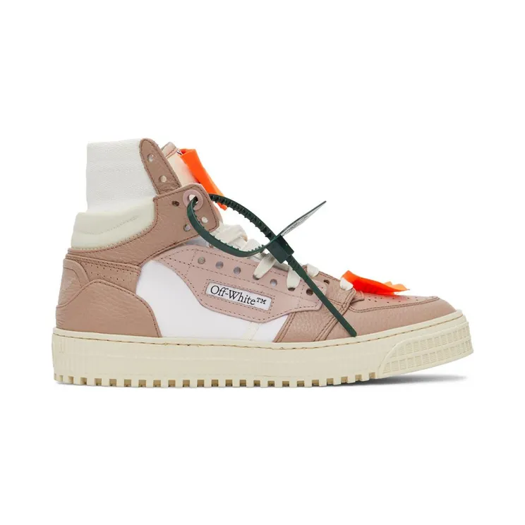 Off-White Beige Leather 3.0 Off Court High Sneakers (OWIA112S22LEA0013061)