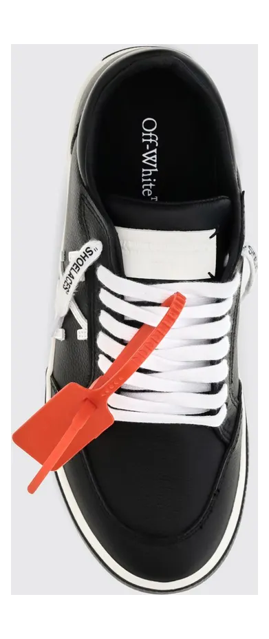 Off-White Vulcanized Grained Calfskin Sneakers with Arrow Logo Black (M293C9L0021001) (3)