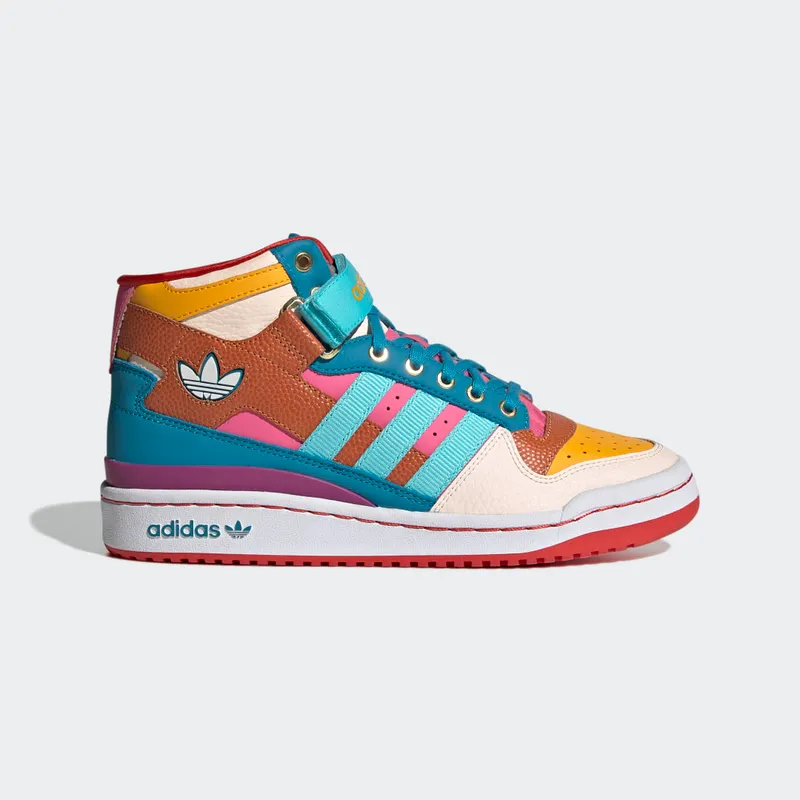 adidas Forum Mid Team Colleg Gold / Pulse Aqua / Pink Tint (GV7673)