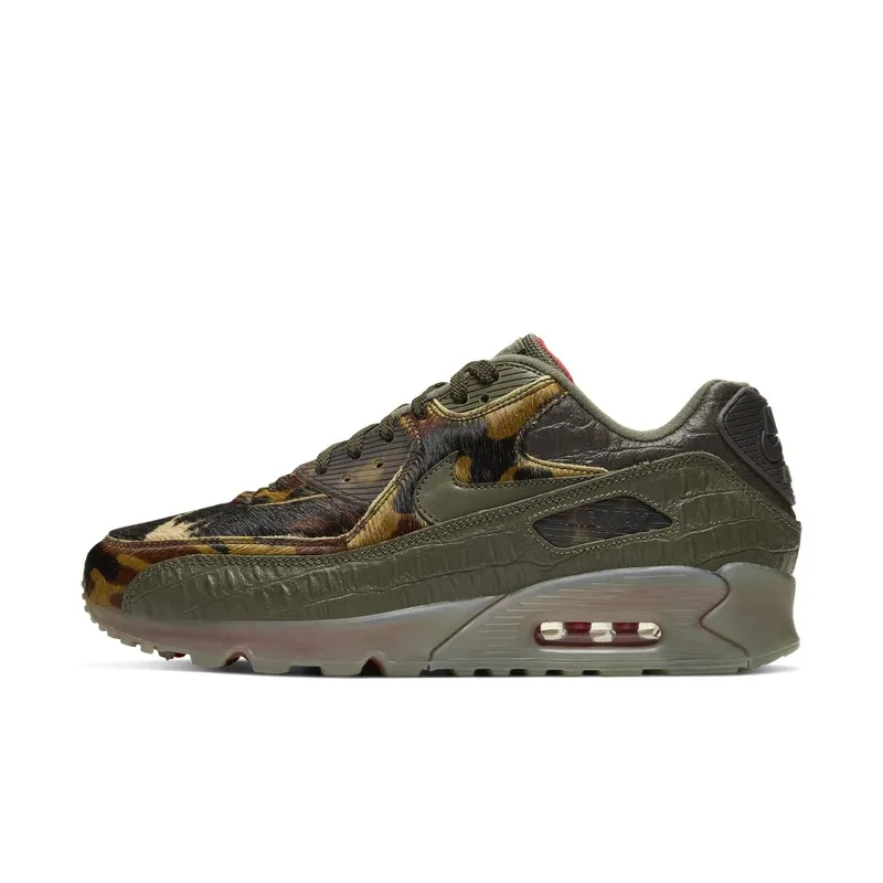 Nike Air Max 90 Camo Croc Cargo Khaki/Cargo Khaki-University Red (CU0675-300)