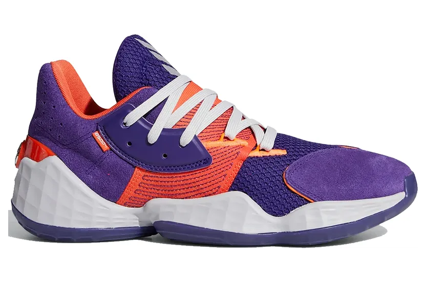 Adidas Harden Vol. 4 ‘Su Casa Mi Casa – Phoenix Suns’ Collegiate Purple/Orange/Grey Three (FW7495)