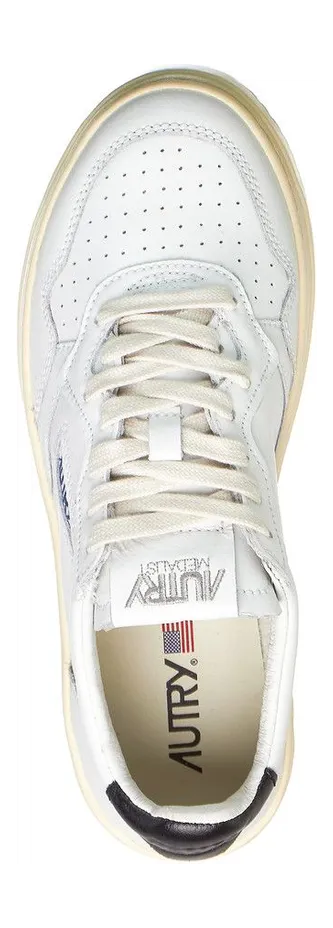 Autry Medalist Low Leather / Leather White / Black (AULWLL22) (4)