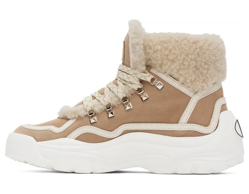Valentino Garavani Beige Suede Gumboy VA5 Camel Rose/Light (1W2S0FE7VYB) (3)