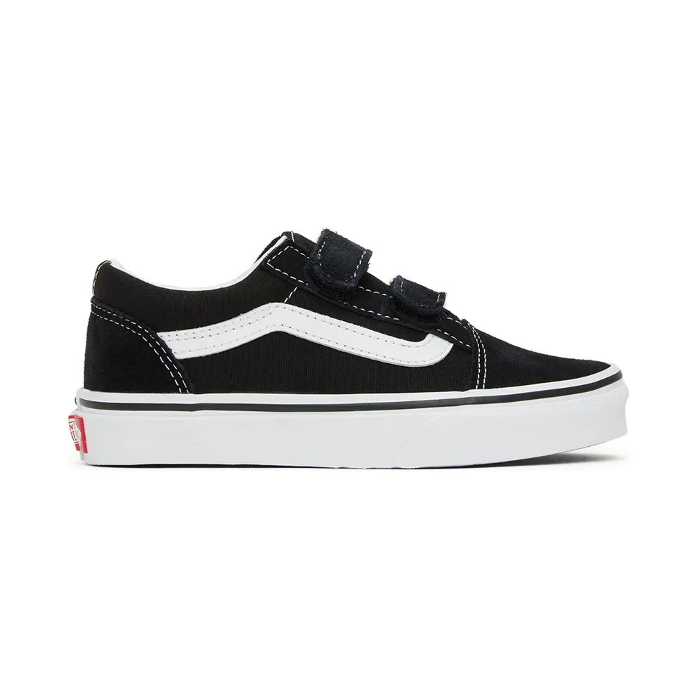 Vans Kids Black Old Skool V Little Kids (VN000VHE6BT1)