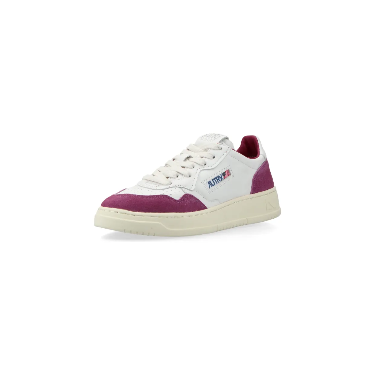 Autry Medalist Low W (goat / suede white / scrlt) – AULWGS39 (2)
