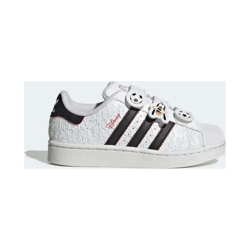 Adidas ADIDAS DISNEY SUPERSTAR II COMFORT CLOSURE Shoes Cloud White / Core Black / Red (IH4635)