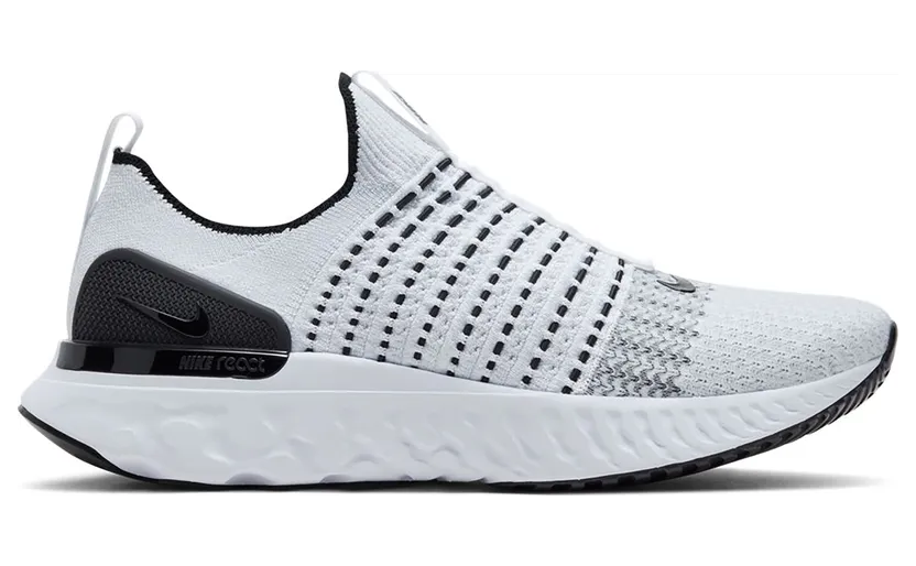 Nike React Phantom Run Flyknit 2 White Black