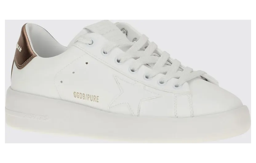 Golden goose Pure-Star Bicolor Smooth Calf Leather Sneakers with Rear Logo White (GWF00197F00469911508)