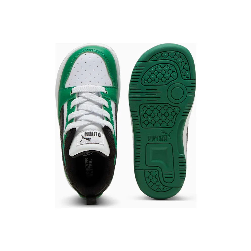 Puma Rebound V6 Low Green White Black (393835-05)