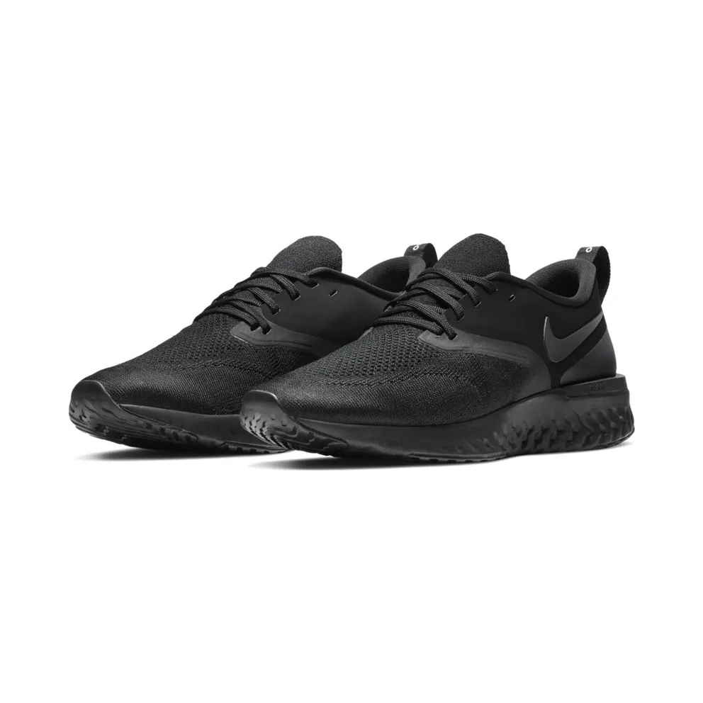 Nike Odyssey React 2 Flyknit Triple Black Black/Black-White (AH1015-003)