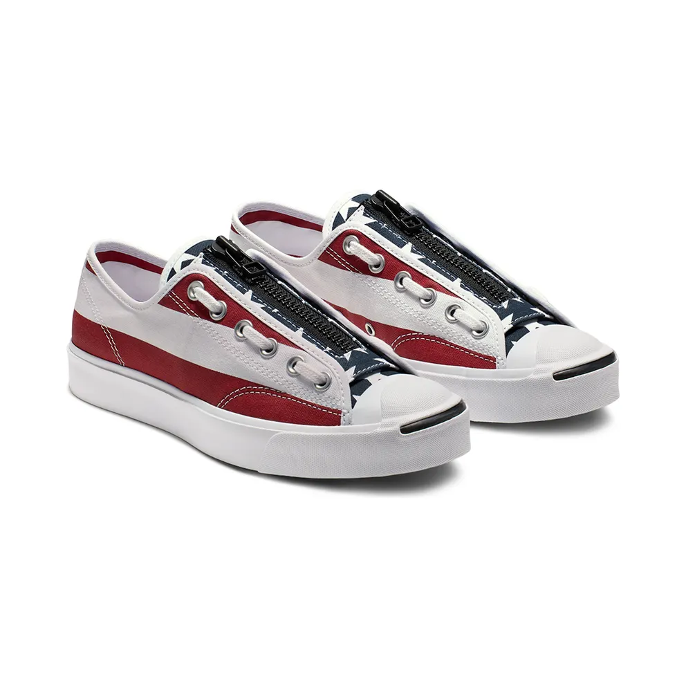 Converse Jack Purcell Zip Ox TakahiroMiyashita TheSoloist White Red White/Garnet-Mood Indigo (164836C)