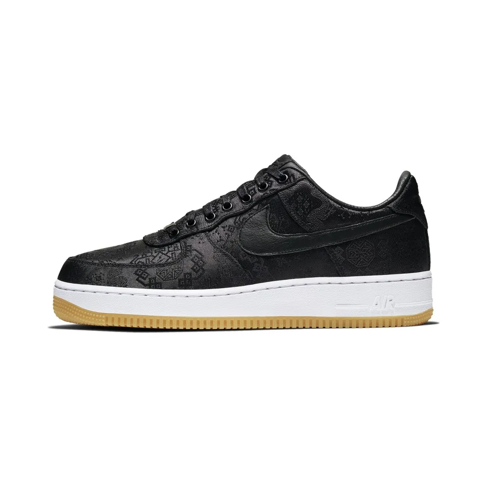 Nike x CLOT x Fragment Air Force AF 1 Black Silk (2019) (CZ3986-001)