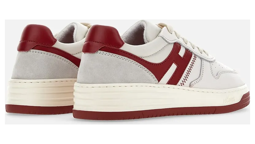 Sneakers Hogan H630 White Red Grey (HXW6300EU50ODZ958K) (2)