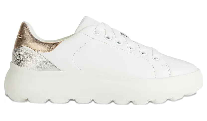 Geox Spherica Ec4.1 Sneakers aus Leder – Weiß (D45TCC085BVC1ZH8)