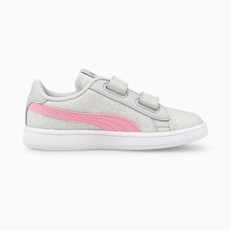 Puma Smash v2 Glitz Glam Kid Pink/Grey (36737828)