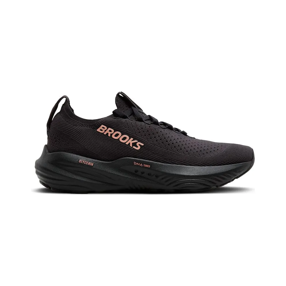 Brooks Glycerin StealthFit 22 Black Grey Rose Gold (120437-1B-068)