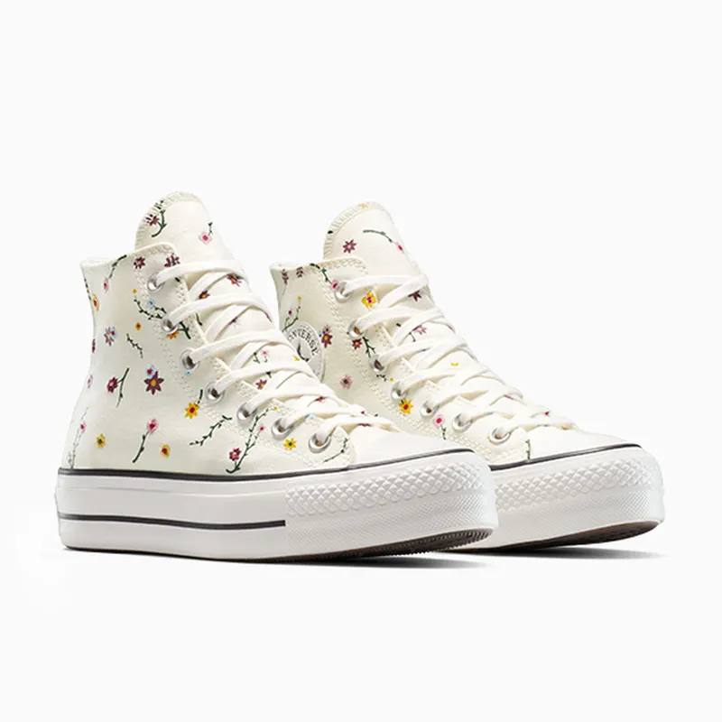 Converse (W) Chuck Taylor All Star Lift Platform High ‘Embroidered Blooms’ (A15536C)