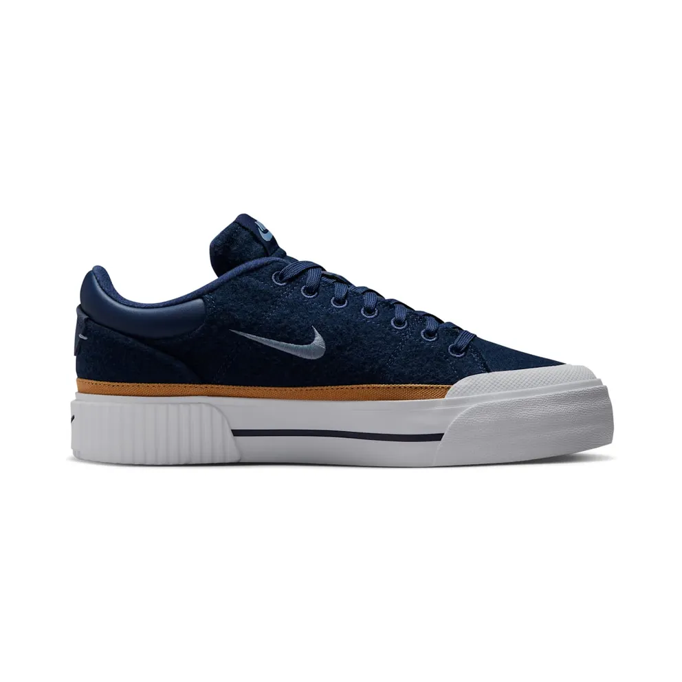 Nike Court Legacy Lift Midnight Navy Flax White (FZ2606-400)