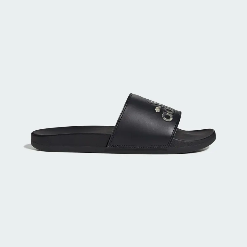 adidas Adilette Comfort Slides Core Black Silver Pebble (JP7083)