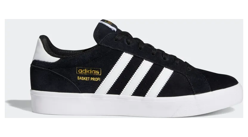 adidas Basket Profi Lo Core Black / Cloud White / Gold Metallic (FX3075)
