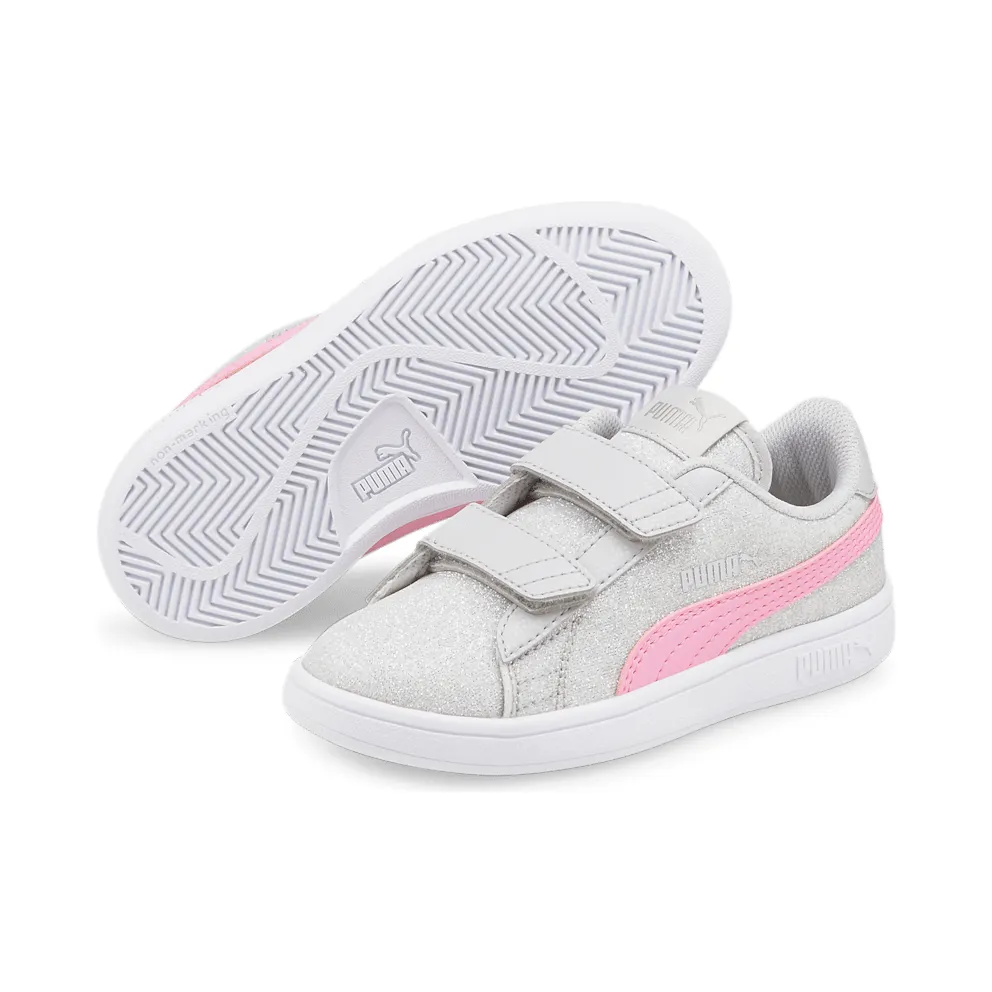 Puma Smash v2 Glitz Glam Kid Pink/Grey (36737828)