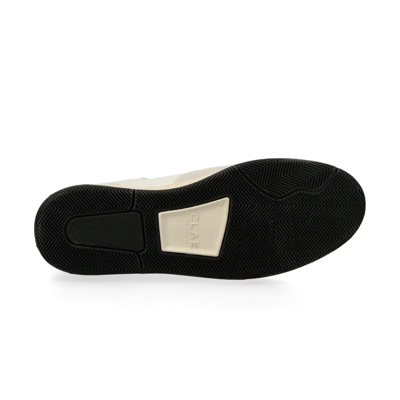 CLAE Malone (white leather / black) – CL23AMA01