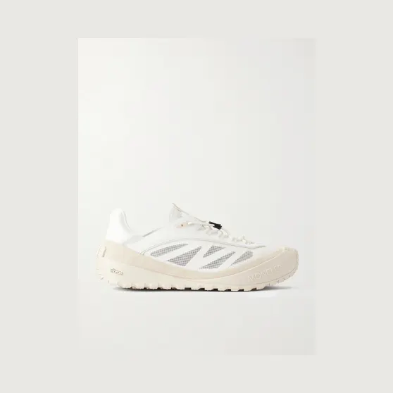 Moncler Trailgrip LP Leather-Trimmed Ripstop Sneakers White (4M002-90-M8467)