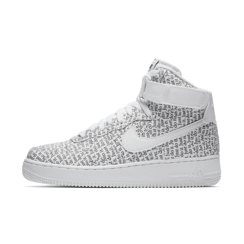 Nike Air Force 1 High Just Do It Pack White (W) White/White-White-Black-Total Orange (AO5138-100)