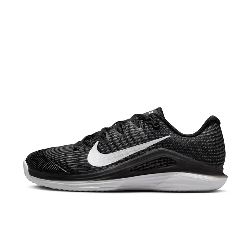 Nike Court Vapor 12 Clay Black Dark Smoke Grey White (HQ6027-001)