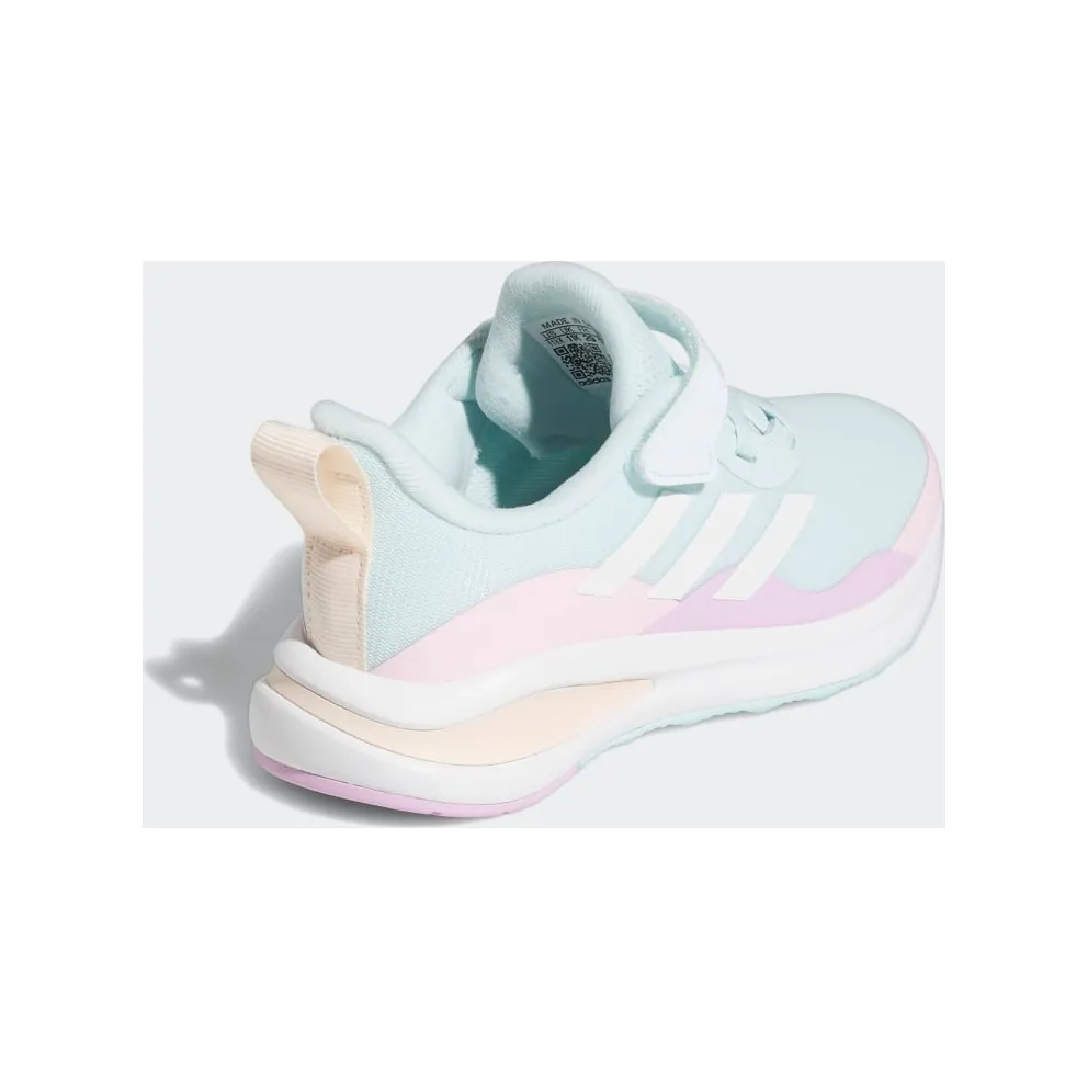 Adidas FortaRun Sport Running Elastic Lace and Top Strap Almost Blue / Cloud White / Clear Pink (GZ1826)