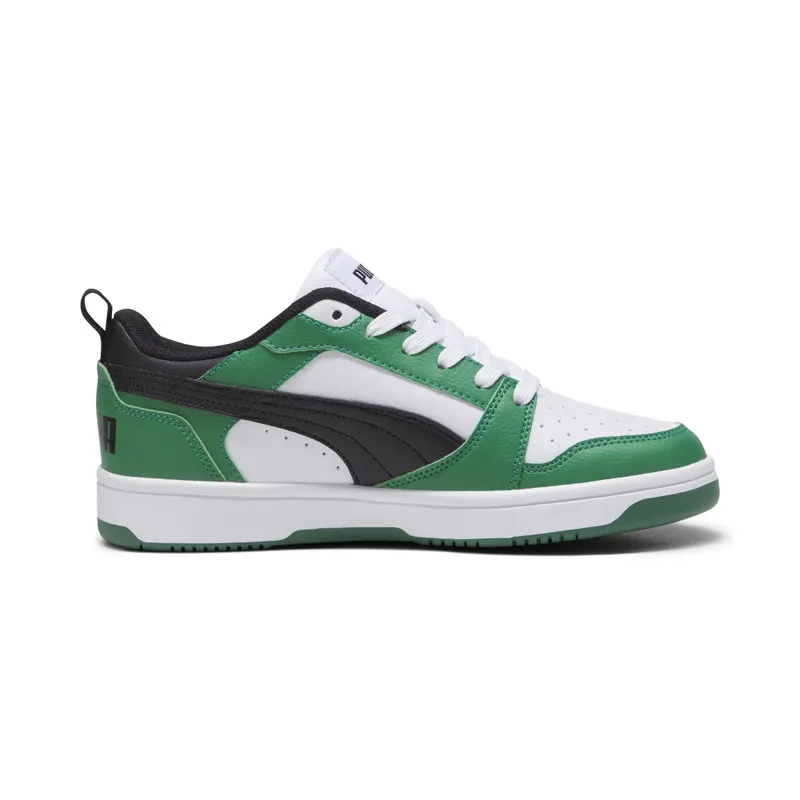 Puma Rebound V6 Lo “Puma White / Puma Black / Archive Green” (393833_05)