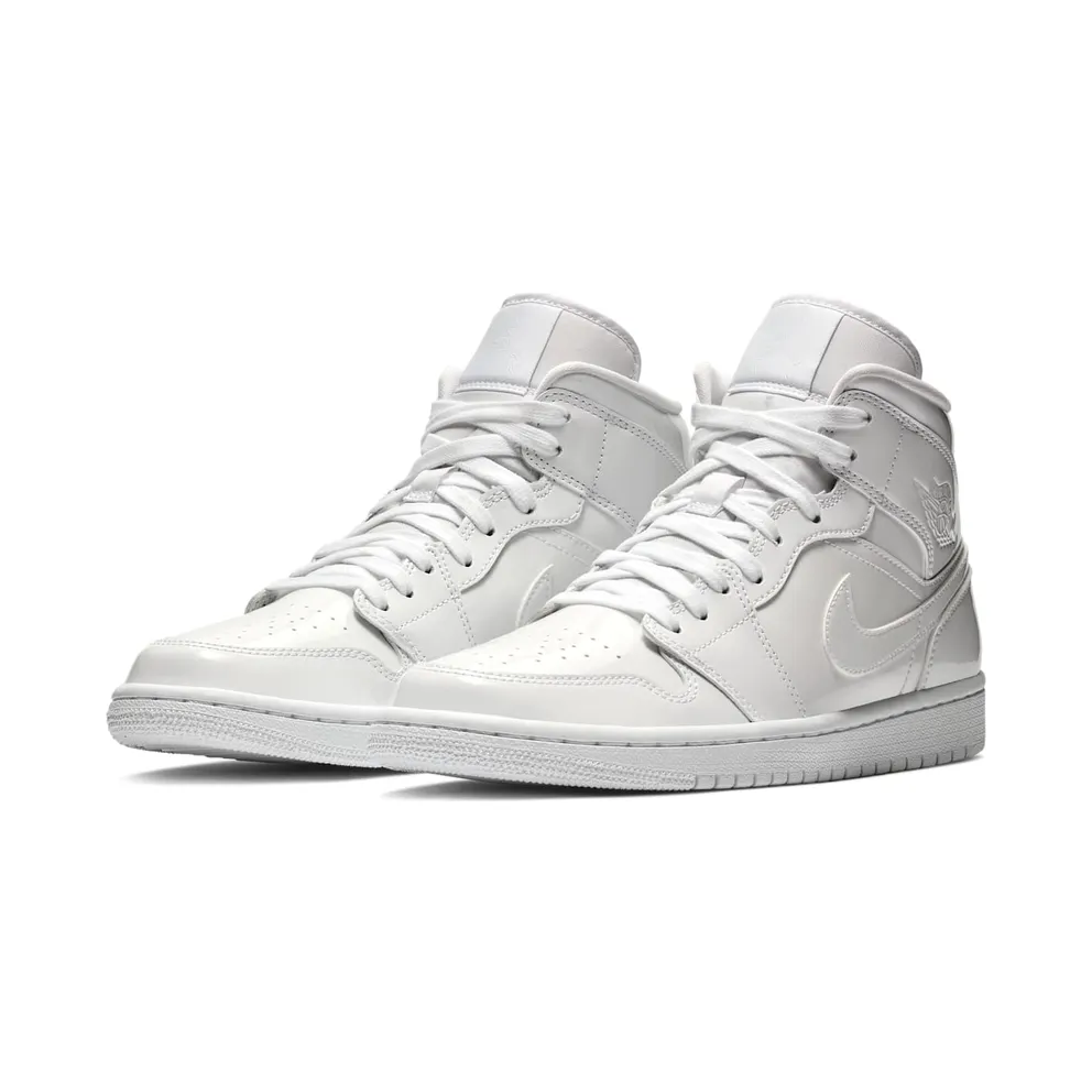 Jordan 1 Mid Triple White (W) White/White-White (BQ6472-111)