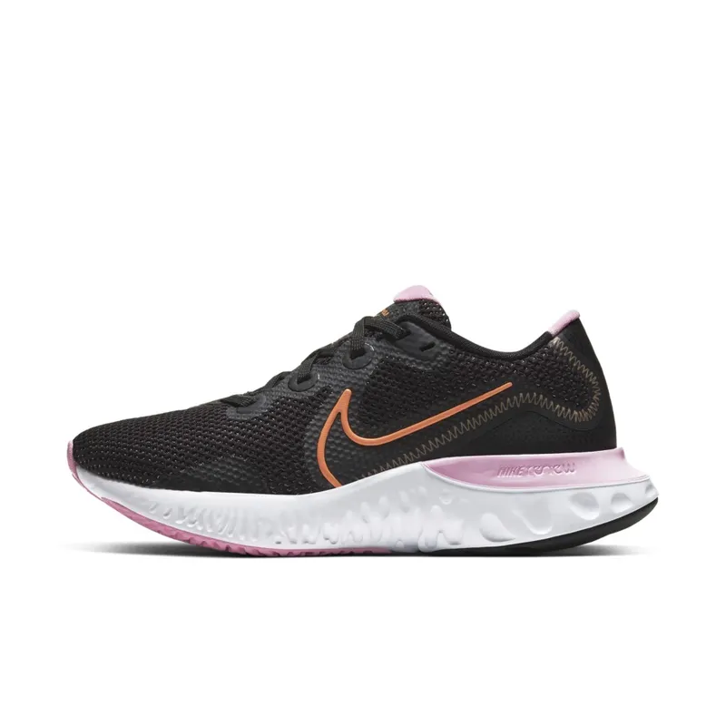Nike Renew Run Black White Pink (W) Black/White Pink-Orange Pulse (CK6360-001)