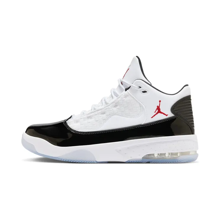 Jordan Max Mid Aura 2 “White / Black / Gym Red” (CK6636-102)
