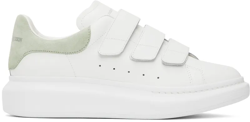 Alexander McQueen White & Green Oversized (727398WIBN2)