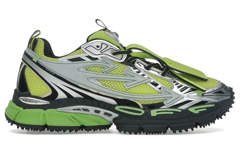 OFF-WHITE Be Right Back Silver Green Fluo (OMIA295S25FAB0017270)