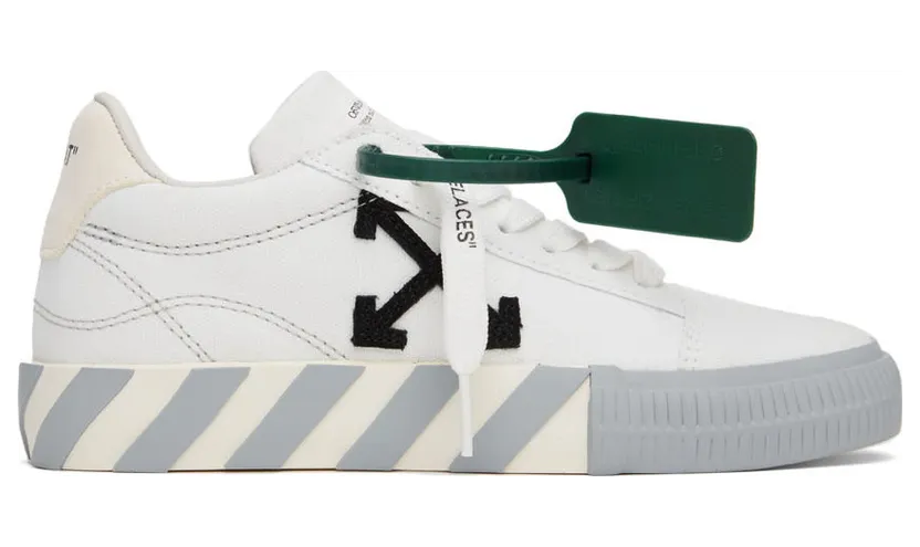 Off-White Black & White Vulcanized Sneakers (OWIA178C99FAB0020110)