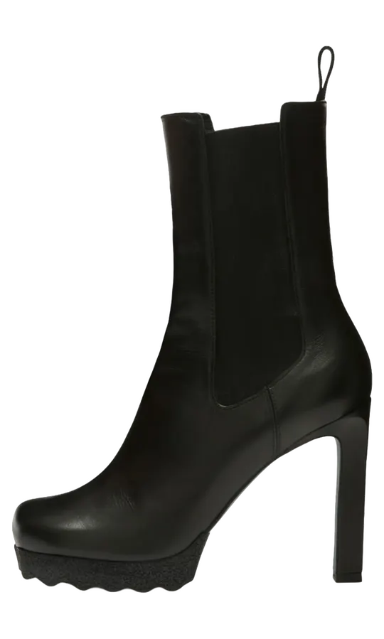 Off-white Calf Sponge High Chelsea Boot “Black” (17577626JF)