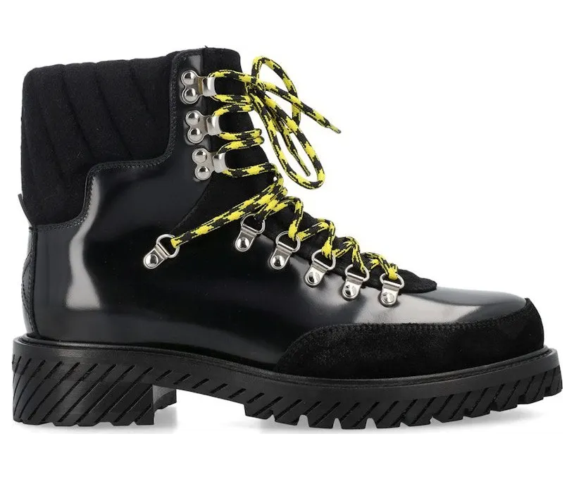 OFF-White Gstaad Lace Up Boot Black (OMID028F23LEA0011010)