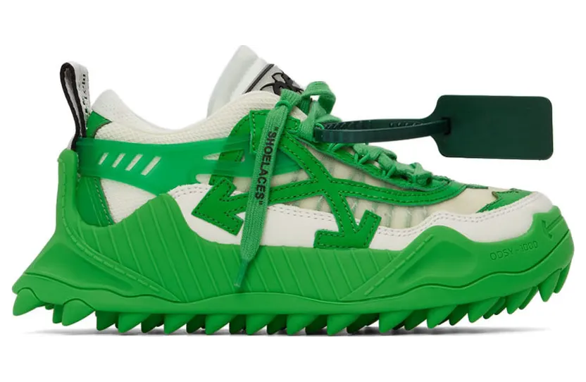 Off-White Off-White & Green Odsy 1000 Sneakers (OWIA180S22FAB0010155)