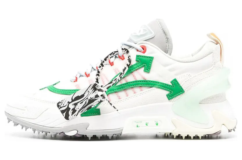 Off-White Off-White and Green Odsy-2000 Sneakers (OMIA190R21FAB0010155)