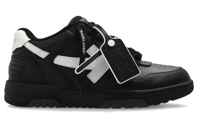 OFF-WHITE Out Of Office OOO Low Tops Black White (2025) (OMIA189C99LEA0191001)