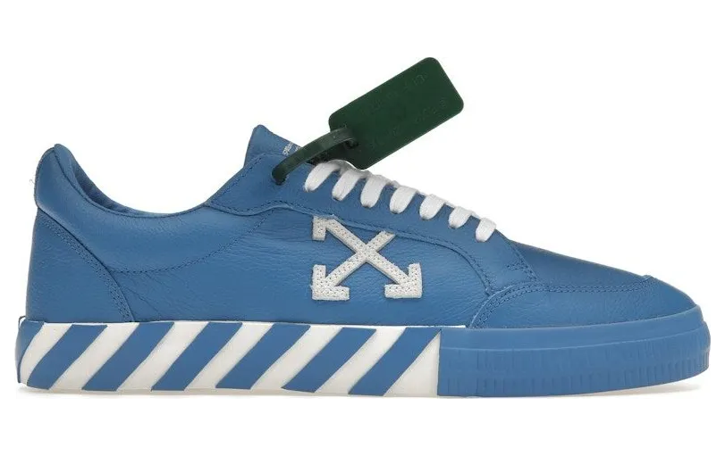 OFF-WHITE Vulc Low Leather Blue White (OMIA085S22LEA0024501)