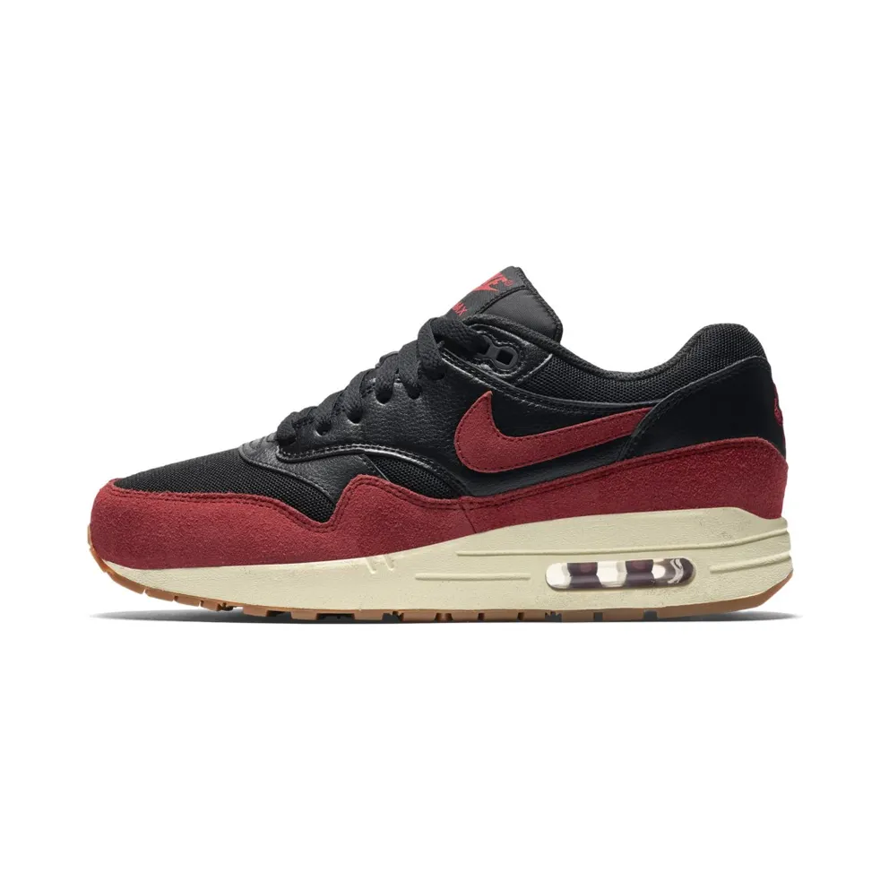 Nike Air Max 1 Black Red Sail (W) (599820-018)